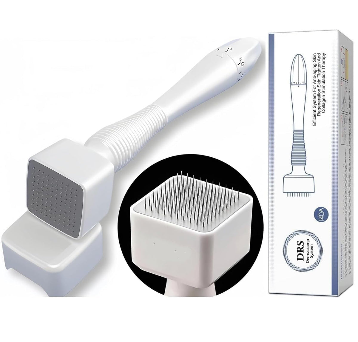 Derma Stamp Adjustable Needle Length 0.25mm to 2.5mm
